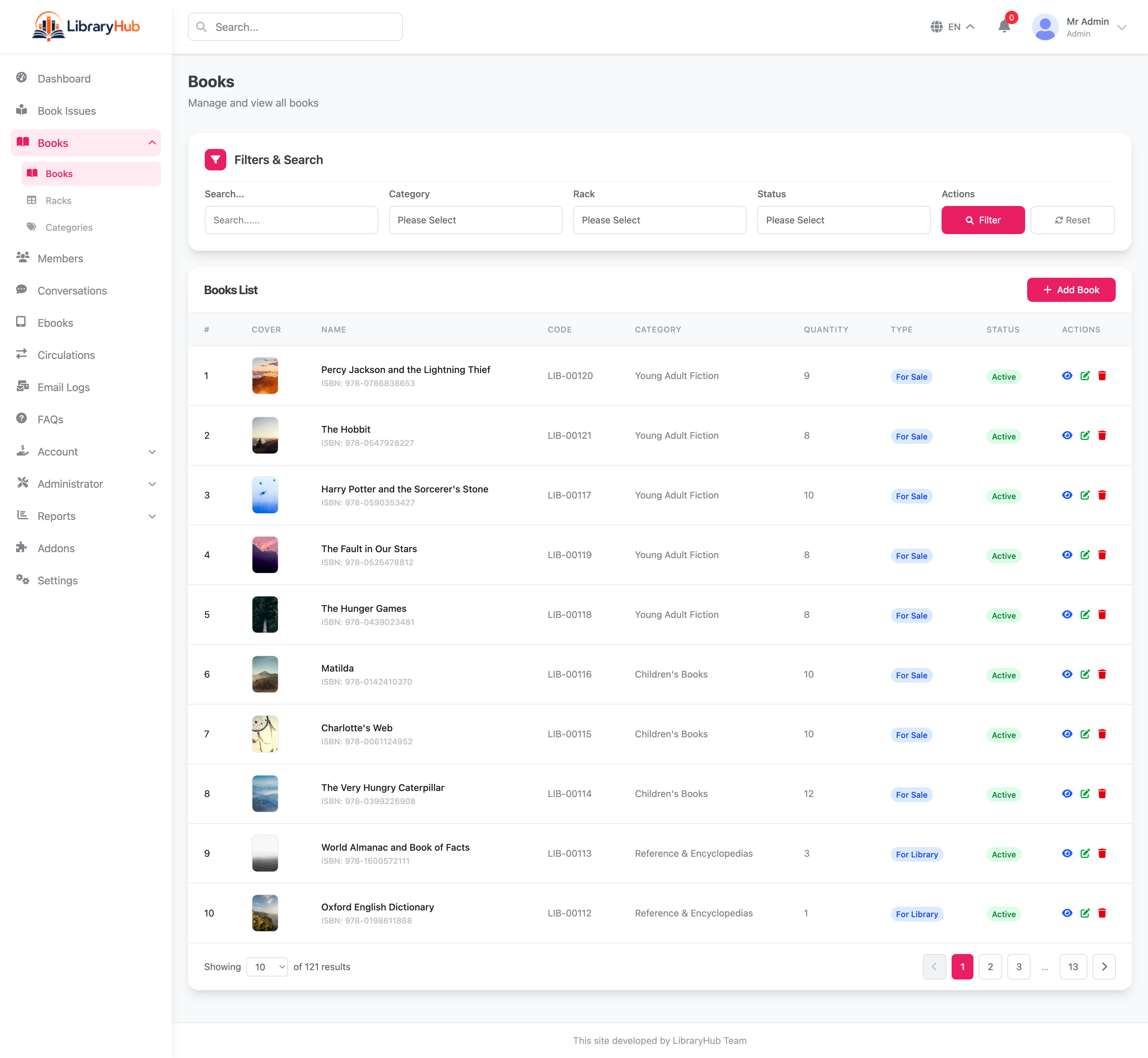 Book catalog management